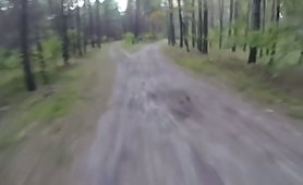 Man Chased By Bear In The Woods