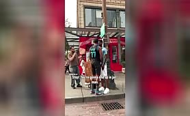 Anti Gay Pastor Gets Punched Preaching Hate On Corner In Seattle
